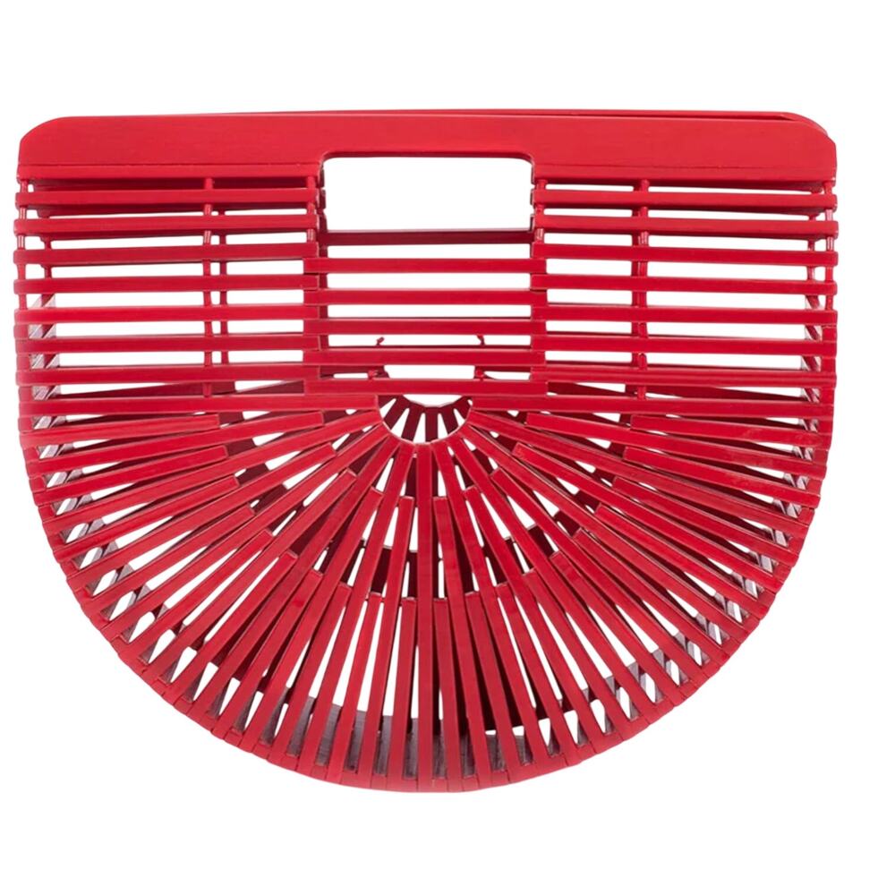 Hello 3AM Bamboo Ark Tote Red NWT Structured Top Handle Bag